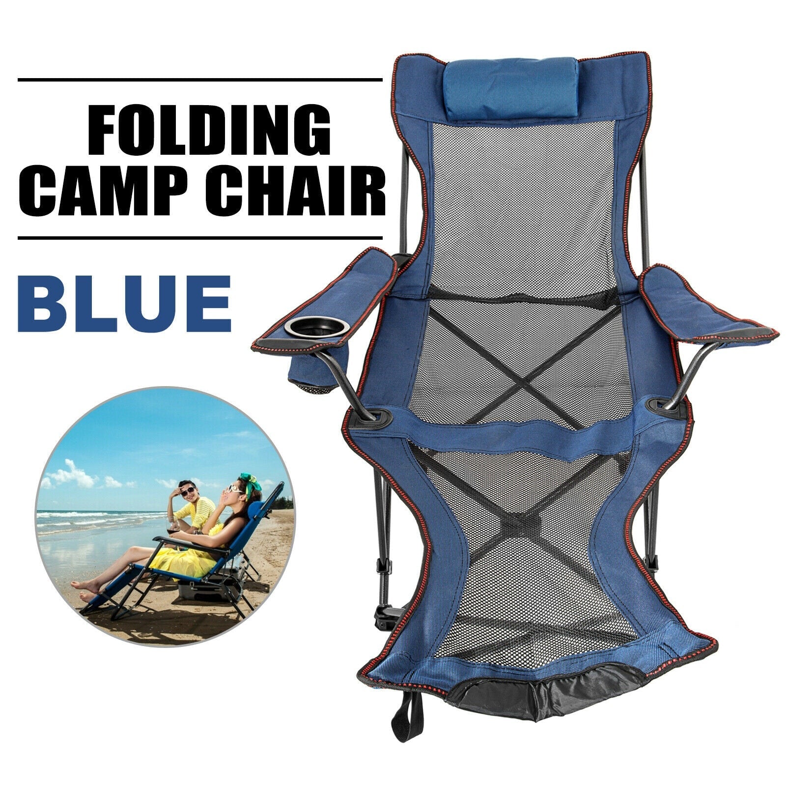 VEVOR Outdoor Folding Camp Chair Backrest